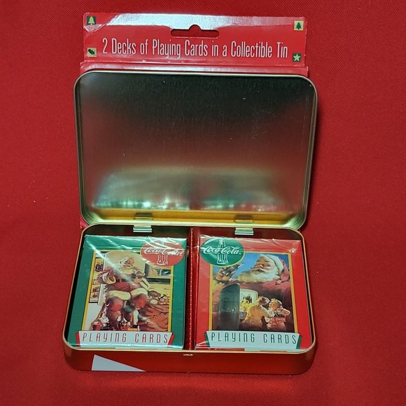Coca Cola Nostalgia Playing Cards 2 Decks in a Collectible Tin Limited Edition 1 - Picture 9 of 11